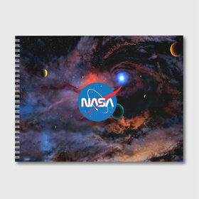 Альбом для рисования с принтом NASA в Петрозаводске, 100% бумага
 | матовая бумага, плотность 200 мг. | galaxy | nasa | nebula | space | star | абстракция | вселенная | галактика | звезда | звезды | космический | наса | планеты