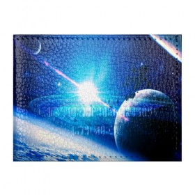 Обложка для студенческого билета с принтом Космос в Петрозаводске, натуральная кожа | Размер: 11*8 см; Печать на всей внешней стороне | galaxy | nasa | nebula | space | star | абстракция | вселенная | галактика | звезда | звезды | космический | наса | планеты