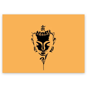Поздравительная открытка с принтом Будда в Петрозаводске, 100% бумага | плотность бумаги 280 г/м2, матовая, на обратной стороне линовка и место для марки
 | Тематика изображения на принте: background | black | buddha | buddhism | knowledge | meditation | om | philosophy | religion | symbol | white | yoga | белый | будда | буддизм | знание | йога | медитация | ом | религия | символ | философия | фон | черный