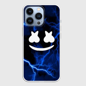 Чехол для iPhone 13 Pro с принтом Marshmello STORM в Петрозаводске,  |  | Тематика изображения на принте: christopher comstock | dj | marshmello | music | диджей | клубная музыка | клубняк | крис комсток | логотип | маршмеллоу | музыка