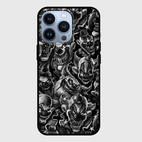 Чехол для iPhone 13 Pro с принтом Злые Клоуны в Петрозаводске,  |  | black | graffiti | horror | stickerbombing | tatu | urban | white | граффити | зло | клоун | клоуны | комикс | мода | стикер | стикербомбинг | стиль | тату | татуировки | тренд | ужас | улыбка | урбан | хоррор | черно белые