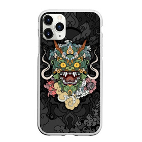 Чехол для iPhone 11 Pro матовый с принтом Дракон в Петрозаводске, Силикон |  | character | dragon | east | eyes | fangs | horns | japan | japanese | legend | mask | mythological | pattern | yellow | восток | глаза | дракон | желтые | клыки | легенда | маска | мифологический | персонаж | рога | узор | япония | японский