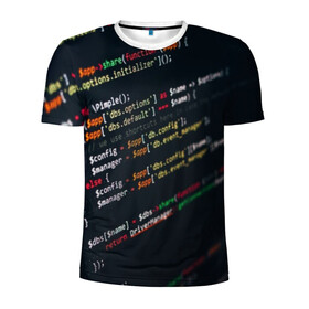 Мужская футболка 3D спортивная с принтом ПРОГРАММИСТ в Петрозаводске, 100% полиэстер с улучшенными характеристиками | приталенный силуэт, круглая горловина, широкие плечи, сужается к линии бедра | anonymus | cod | hack | hacker | it | program | texture | айти | аноним | анонимус | взлом | код | кодинг | программа | программист | текстура | хак | хакер