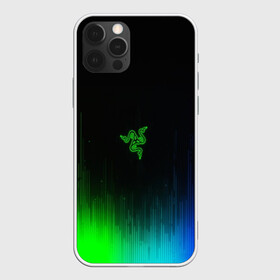 Чехол для iPhone 12 Pro Max с принтом RAZER NEON в Петрозаводске, Силикон |  | game | razer | texture | зеленый | игровое лого | игромания | игры | рэйзер | текстуры