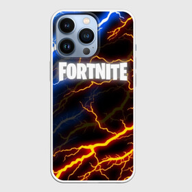 Чехол для iPhone 13 Pro с принтом FORTNITE STORM в Петрозаводске,  |  | 2019 | armor | armour | cybersport | esport | fortnite | game | llama | logo | thunder | броня | игра | киберспорт | лама | молнии | фиолетовый | фирменные цвета | фортнайт