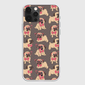 Чехол для iPhone 12 Pro Max с принтом Мопсы в Петрозаводске, Силикон |  | animals | bow tie | breed | different | dogs | illustration | painting | pink | poses | pugs | puppies | галстук бабочка | живопись | животные | иллюстрация | мопсы | очки | позы | порода | разные | розовые | собаки | щенки