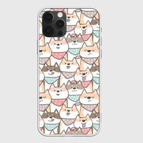 Чехол для iPhone 12 Pro Max с принтом Шиба Ину в Петрозаводске, Силикон |  | animal | bibs | breed | cardigan | corgi | dog | funny | illustration | inu | lick | pembroke | puppies | scarves | sheba | small | welsh | вельш | животное | иллюстрация | ину | кардиган | корги | маленькие | облизываются | пемброк | платки | порода | сл