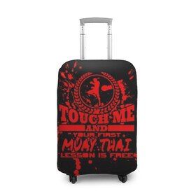 Чехол для чемодана 3D с принтом Muay Thai в Петрозаводске, 86% полиэфир, 14% спандекс | двустороннее нанесение принта, прорези для ручек и колес | fight | muay thai | thai boxing | ufc | бокс | ката | кикбоксин | лаос | лоу кик | муай | мьянма | поединок | таиланд | тай | тайский | таолу