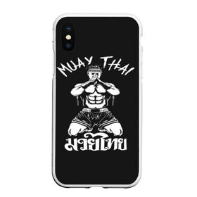 Чехол для iPhone XS Max матовый с принтом Muay Thai в Петрозаводске, Силикон | Область печати: задняя сторона чехла, без боковых панелей | fight | muay thai | thai boxing | ufc | бокс | ката | кикбоксин | лаос | лоу кик | муай | мьянма | поединок | таиланд | тай | тайский | таолу