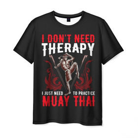Мужская футболка 3D с принтом Muay Thai в Петрозаводске, 100% полиэфир | прямой крой, круглый вырез горловины, длина до линии бедер | fight | muay thai | thai boxing | ufc | бокс | ката | кикбоксин | лаос | лоу кик | муай | мьянма | поединок | таиланд | тай | тайский | таолу