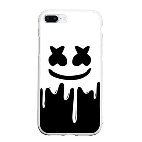 Чехол для iPhone 7Plus/8 Plus матовый с принтом MELLO BLACK x WHITE MARSHMELLO в Петрозаводске, Силикон | Область печати: задняя сторона чехла, без боковых панелей | colors | dj | marshmello | paints | usa | абстракция | америка | звезда | клубная музыка | космический | краски | маршмелло | музыка | музыкант