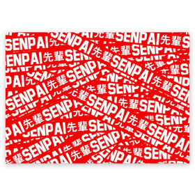 Поздравительная открытка с принтом SENPAI в Петрозаводске, 100% бумага | плотность бумаги 280 г/м2, матовая, на обратной стороне линовка и место для марки
 | Тематика изображения на принте: ahegao | anime | kawai | kowai | oppai | otaku | senpai | sugoi | waifu | yandere | аниме | ахегао | ковай | культура | отаку | сенпай | тренд | яндере