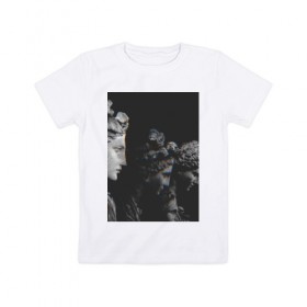 Детская футболка хлопок с принтом SINGULARITY #1 в Петрозаводске, 100% хлопок | круглый вырез горловины, полуприлегающий силуэт, длина до линии бедер | квадрат | мода | сатуя | чёрно белое
