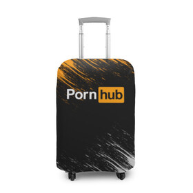 Чехол для чемодана 3D с принтом Порно (1) в Петрозаводске, 86% полиэфир, 14% спандекс | двустороннее нанесение принта, прорези для ручек и колес | brazzers | браззерс | порхаб
