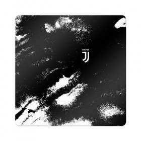 Магнит виниловый Квадрат с принтом Juventus Sport в Петрозаводске, полимерный материал с магнитным слоем | размер 9*9 см, закругленные углы | 