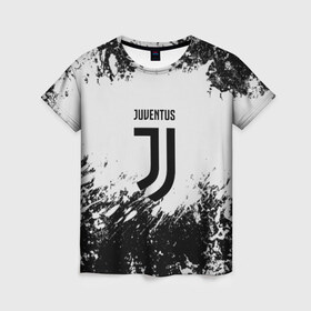 Женская футболка 3D с принтом Juventus в Петрозаводске, 100% полиэфир ( синтетическое хлопкоподобное полотно) | прямой крой, круглый вырез горловины, длина до линии бедер | italia | juve | juventus | sport | италия | спорт | спортивная форма | футбол | футбольный | чемпионат | ювентус