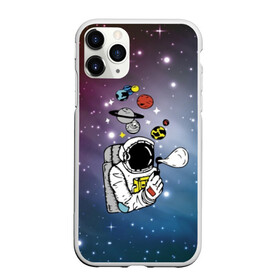 Чехол для iPhone 11 Pro Max матовый с принтом Space в Петрозаводске, Силикон |  | bubble | cosmonaut | cosmos | planets | saturn | space | spacesuit | stars | звезды | космонавт | космос | мыльный пузырь | планеты | сатурн | скафандр