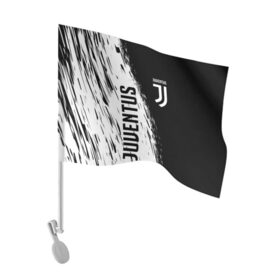 Флаг для автомобиля с принтом JUVENTUS SPORT в Петрозаводске, 100% полиэстер | Размер: 30*21 см | cr7 | fc | football | football club | juve | juventus | ronaldo | sport | роналдо | спорт | спортивные | униформа | фирменные цвета | фк | футбол | футбольный клуб | ювентус