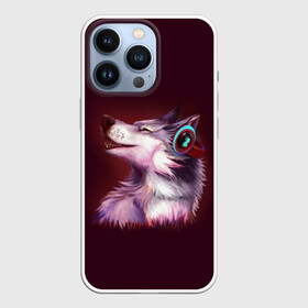 Чехол для iPhone 13 Pro с принтом Волк в Петрозаводске,  |  | волк | животные | игры | музыка | наушники | собака | хаски