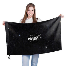 Флаг 3D с принтом NASA в Петрозаводске, 100% полиэстер | плотность ткани — 95 г/м2, размер — 67 х 109 см. Принт наносится с одной стороны | galaxy | nasa | nebula | space | star | абстракция | вселенная | галактика | звезда | звезды | космический | наса | планеты