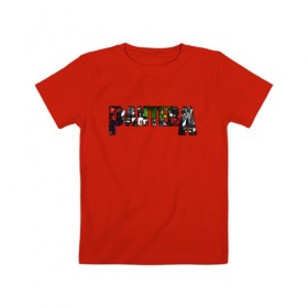 Детская футболка хлопок с принтом Pantera в Петрозаводске, 100% хлопок | круглый вырез горловины, полуприлегающий силуэт, длина до линии бедер | alternative | hardcore | metal | newage | nu metal | pantera | progressive metal | punk | метал | пантера | рок | хардрок