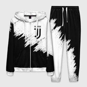 Мужской костюм 3D с принтом JUVENTUS SPORT в Петрозаводске, 100% полиэстер | Манжеты и пояс оформлены тканевой резинкой, двухслойный капюшон со шнурком для регулировки, карманы спереди | black and white | cr7 | fc | football | football club | juve | juventus | ronaldo | sport | роналдо | спорт | спортивные | униформа | фирменные цвета | фк | футбол | футбольный клуб | черно белый | ювентус