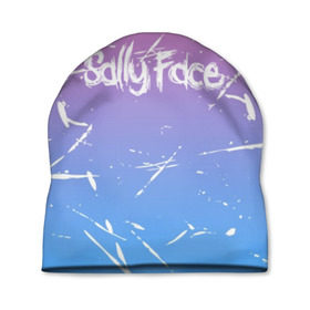 Шапка 3D с принтом SALLY FACE в Петрозаводске, 100% полиэстер | универсальный размер, печать по всей поверхности изделия | face | game | horror | larry | sally | sally face | sanity s fall | брызги | игра | краски | ларри | мальчик с протезом | салли | салли фейс | ужасы