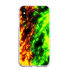 Чехол для iPhone XS Max матовый с принтом TOXIC FLAME в Петрозаводске, Силикон | Область печати: задняя сторона чехла, без боковых панелей | battle | battle fire | bright | fire | flame | heat | light | toxic | toxic flame | wildfire | битва | битва огней | искры | огненный | огонь | пламя | пожар | токсичное пламя