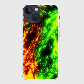 Чехол для iPhone 13 mini с принтом TOXIC FLAME в Петрозаводске,  |  | battle | battle fire | bright | fire | flame | heat | light | toxic | toxic flame | wildfire | битва | битва огней | искры | огненный | огонь | пламя | пожар | токсичное пламя