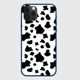 Чехол для iPhone 12 Pro Max с принтом Корова в Петрозаводске, Силикон |  | animal | black white | cow | pattern | животное | кавай | корова | паттерн | пятна | черно белое