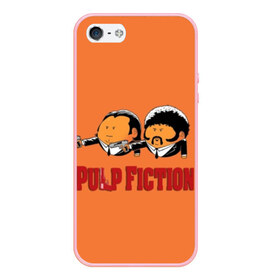 Чехол для iPhone 5/5S матовый с принтом Pulp Fiction - Art 2 в Петрозаводске, Силикон | Область печати: задняя сторона чехла, без боковых панелей | art | film | movie | pulp fiction | tarantino | кино | криминальное чтиво | приколы | тарантино | фильмы