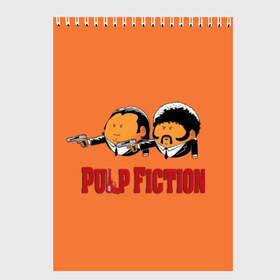 Скетчбук с принтом Pulp Fiction - Art 2 в Петрозаводске, 100% бумага
 | 48 листов, плотность листов — 100 г/м2, плотность картонной обложки — 250 г/м2. Листы скреплены сверху удобной пружинной спиралью | art | film | movie | pulp fiction | tarantino | кино | криминальное чтиво | приколы | тарантино | фильмы