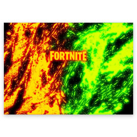 Поздравительная открытка с принтом FORTNITE TOXIC FLAME в Петрозаводске, 100% бумага | плотность бумаги 280 г/м2, матовая, на обратной стороне линовка и место для марки
 | Тематика изображения на принте: 2019 | cybersport | esport | fire | flame | fortnite | game | logo | toxic flame | броня | игра | киберспорт | огонь | фиолетовый | фирменные цвета | фортнайт