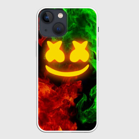 Чехол для iPhone 13 mini с принтом MARSHMELLO TOXIC | МАРШМЕЛЛО ТОКСИК в Петрозаводске,  |  | dj | fire | flame | marshmello | toxic flame | usa | америка | клубная музыка | маршмелло | музыка | музыкант | огонь