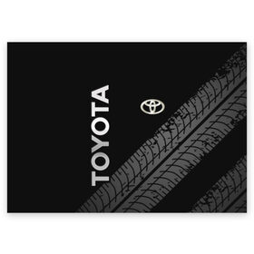 Поздравительная открытка с принтом Toyota в Петрозаводске, 100% бумага | плотность бумаги 280 г/м2, матовая, на обратной стороне линовка и место для марки
 | toyota | абстракция | авто | автомобиль | лого | логотип | машина | таета | тоета | тойота