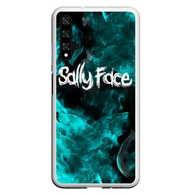 Чехол для Honor 20 с принтом SALLY FACE в Петрозаводске, Силикон | Область печати: задняя сторона чехла, без боковых панелей | face | fire | flame | game | horror | larry | sally | sally face | sanity s fall | игра | ларри | мальчик с протезом | огонь | салли | салли фейс | ужасы