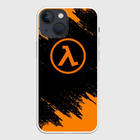 Чехол для iPhone 13 mini с принтом HALF LIFE в Петрозаводске,  |  | aperture laboratorie | black mesa | gordon freeman | half life | half life 3 | logo | valve | блэк меса | вэлв | гордон фриман | игра | лого | монтировка | фантастика | халф лайф