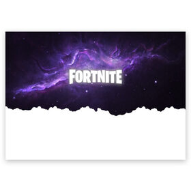 Поздравительная открытка с принтом FORTNITE SPACE в Петрозаводске, 100% бумага | плотность бумаги 280 г/м2, матовая, на обратной стороне линовка и место для марки
 | Тематика изображения на принте: 2019 | armor | colors | cybersport | esport | fortnite | galaxy | game | llama | logo | paints | space | абстракция | броня | вселенная | галактика | звезда | звезды | игра | киберспорт | космическ