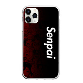 Чехол для iPhone 11 Pro матовый с принтом Senpai (Ahegao) в Петрозаводске, Силикон |  | 2 versia | ahegao | anime | manga | paint | red | sempai | senpai | sup | supreme | trend | white | аниме | белый | манга | семпай | сенпай | суп | суприм