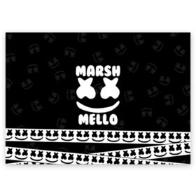 Поздравительная открытка с принтом Marshmello 6 в Петрозаводске, 100% бумага | плотность бумаги 280 г/м2, матовая, на обратной стороне линовка и место для марки
 | dj | fortnite | marshmello | music | дж | зефир | маршмелоу | музыка | форнайт | фортнайт