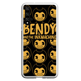 Чехол для Honor 20 с принтом Bendy And The Ink Machine (35) в Петрозаводске, Силикон | Область печати: задняя сторона чехла, без боковых панелей | bendy | bendy and the ink machine | devil | game | horror | ink | mask | бенди | бенди и чернильная машина | краска | чернила