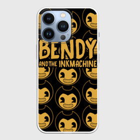 Чехол для iPhone 13 Pro с принтом Bendy And The Ink Machine (35) в Петрозаводске,  |  | Тематика изображения на принте: bendy | bendy and the ink machine | devil | game | horror | ink | mask | бенди | бенди и чернильная машина | краска | чернила