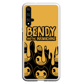 Чехол для Honor 20 с принтом Bendy And The Ink Machine (36) в Петрозаводске, Силикон | Область печати: задняя сторона чехла, без боковых панелей | bendy | bendy and the ink machine | devil | game | horror | ink | mask | бенди | бенди и чернильная машина | краска | чернила