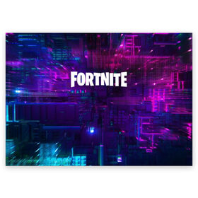 Поздравительная открытка с принтом FORTNITE SEASON 9 в Петрозаводске, 100% бумага | плотность бумаги 280 г/м2, матовая, на обратной стороне линовка и место для марки
 | 2019 | armor | armour | cybersport | esport | fortnite | game | logo | season 9 | броня | игра | киберспорт | сезон 9 | фиолетовый | фортнайт