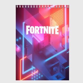 Скетчбук с принтом FORTNITE SEASON 9 в Петрозаводске, 100% бумага
 | 48 листов, плотность листов — 100 г/м2, плотность картонной обложки — 250 г/м2. Листы скреплены сверху удобной пружинной спиралью | 2019 | armor | armour | cybersport | esport | fortnite | game | logo | season 9 | броня | игра | киберспорт | сезон 9 | фиолетовый | фортнайт