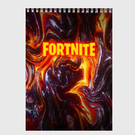 Скетчбук с принтом FORTNITE LIQUID FIRE в Петрозаводске, 100% бумага
 | 48 листов, плотность листов — 100 г/м2, плотность картонной обложки — 250 г/м2. Листы скреплены сверху удобной пружинной спиралью | 2019 | armor | armour | cybersport | esport | fortnite | game | llama | logo | броня | игра | киберспорт | лава. | лама | фиолетовый | фирменные цвета | фортнайт