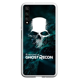 Чехол для Honor 20 с принтом GHOST RECON в Петрозаводске, Силикон | Область печати: задняя сторона чехла, без боковых панелей | Тематика изображения на принте: bones | breakpoint | ghost | ghost recon | ghost recon breakpoint | logo | mask | skell technology | skull | tom clancys | tom clancys ghost recon breakpoint | wildlands | лого | маска | призрак | череп