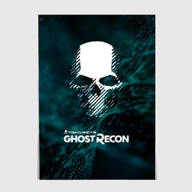 Постер с принтом GHOST RECON в Петрозаводске, 100% бумага
 | бумага, плотность 150 мг. Матовая, но за счет высокого коэффициента гладкости имеет небольшой блеск и дает на свету блики, но в отличии от глянцевой бумаги не покрыта лаком | bones | breakpoint | ghost | ghost recon | ghost recon breakpoint | logo | mask | skell technology | skull | tom clancys | tom clancys ghost recon breakpoint | wildlands | лого | маска | призрак | череп