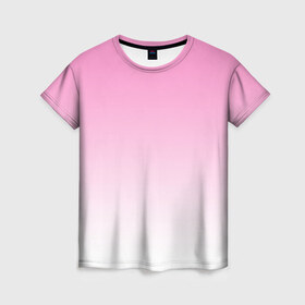 Женская футболка 3D с принтом Фэйд в Петрозаводске, 100% полиэфир ( синтетическое хлопкоподобное полотно) | прямой крой, круглый вырез горловины, длина до линии бедер | casual | fade | minimalism | градиент | кэжуал | кэжуал стиль | минимализм | простота