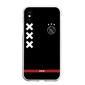 Чехол для iPhone XS Max матовый с принтом Ajax Amsterdam в Петрозаводске, Силикон | Область печати: задняя сторона чехла, без боковых панелей | ajax | амстердам | аякс | футбол